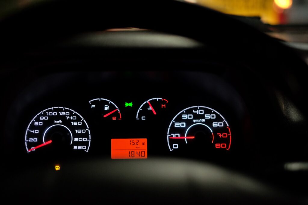 image of a car dashboard